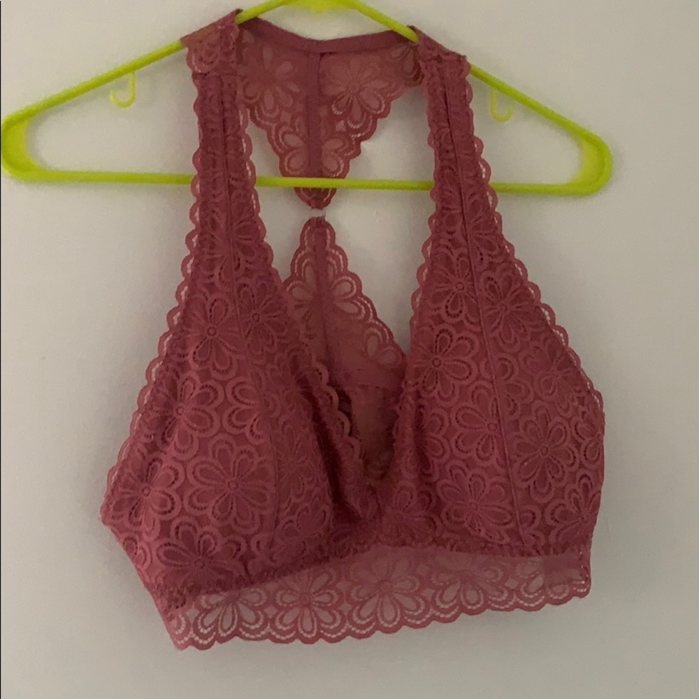 Pink Hollister halter bralette